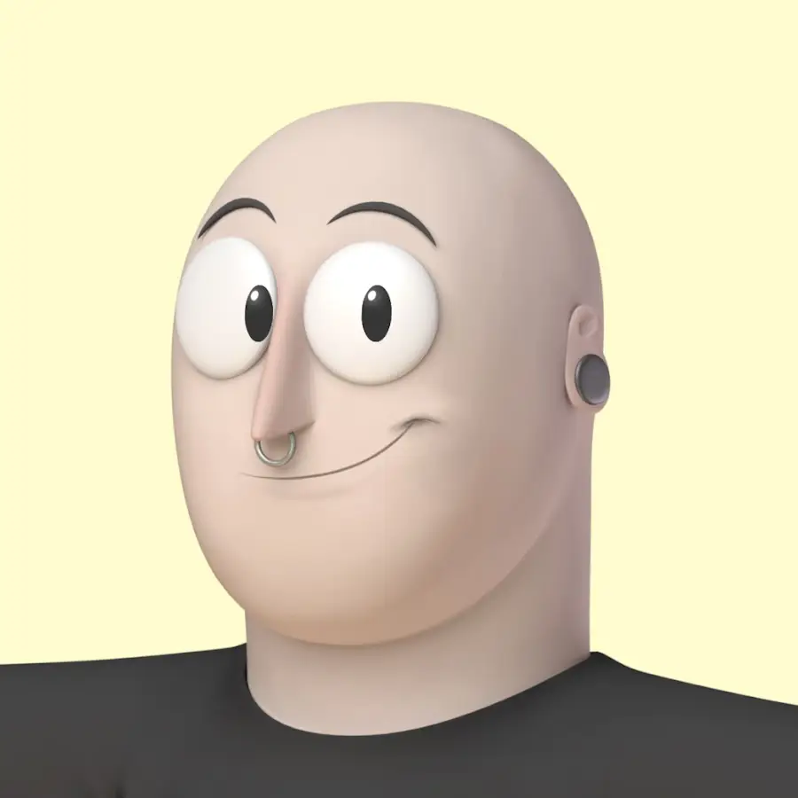 Max Gilardi usually presents himself as an animation (@BrainDumpTweets/Twitter)