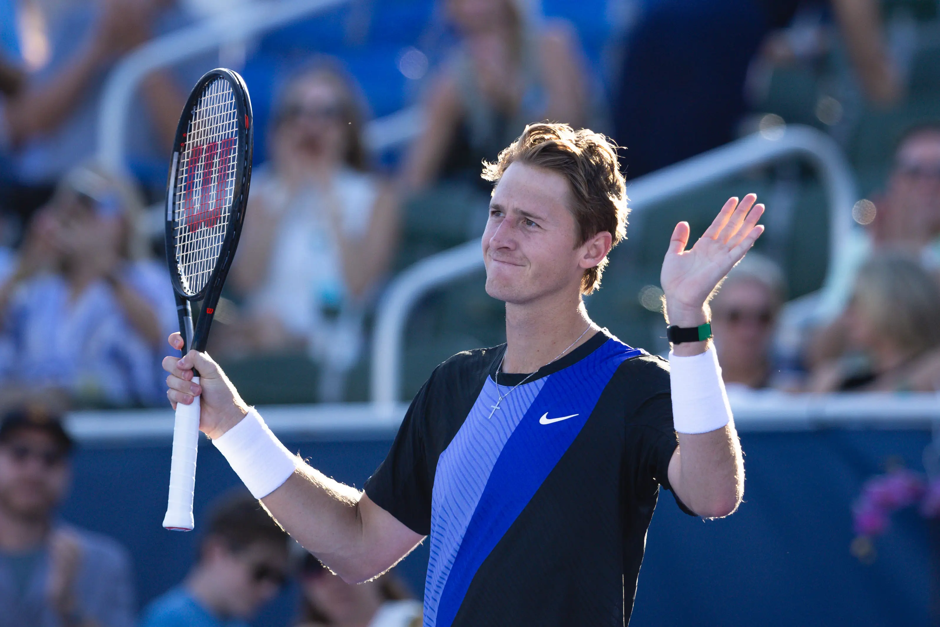 Korda can clearly handle a joke as well as a racket (Mauricio Paiz/NurPhoto via Getty Images)