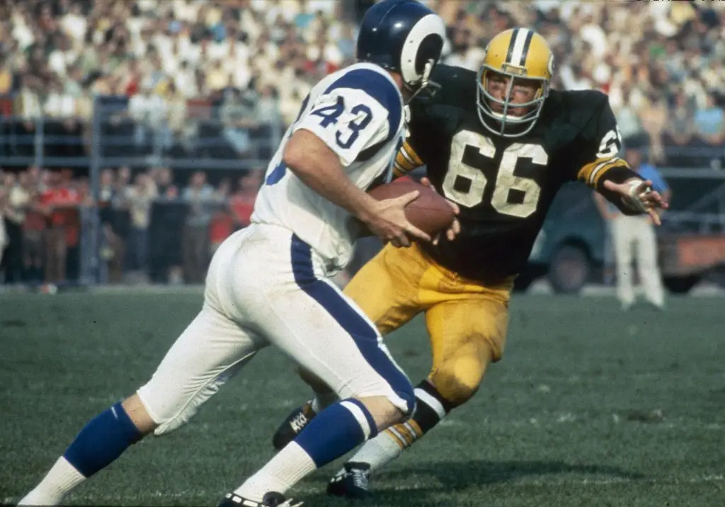 Ray Nitschke played for the Green Bay Packers for his entire 15-year career (Focus on Sport/Getty Images)