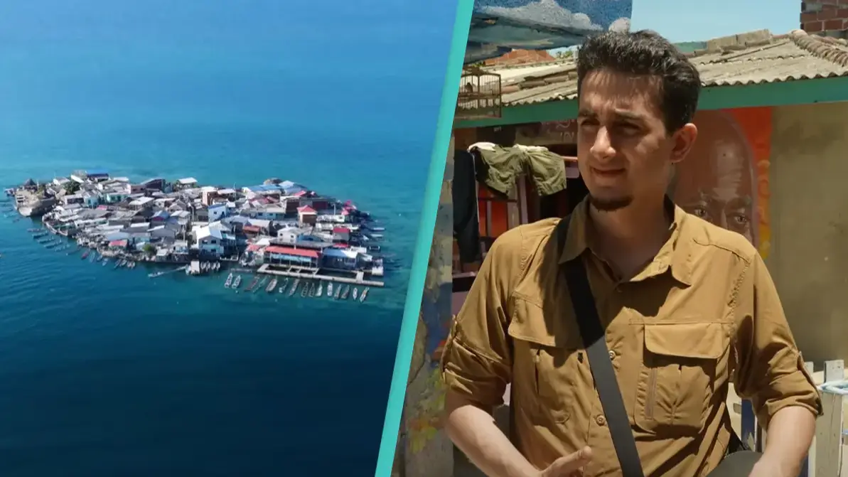 Man visits 'world's most densely populated island' with a width smaller than a soccer field and what he saw shocked him