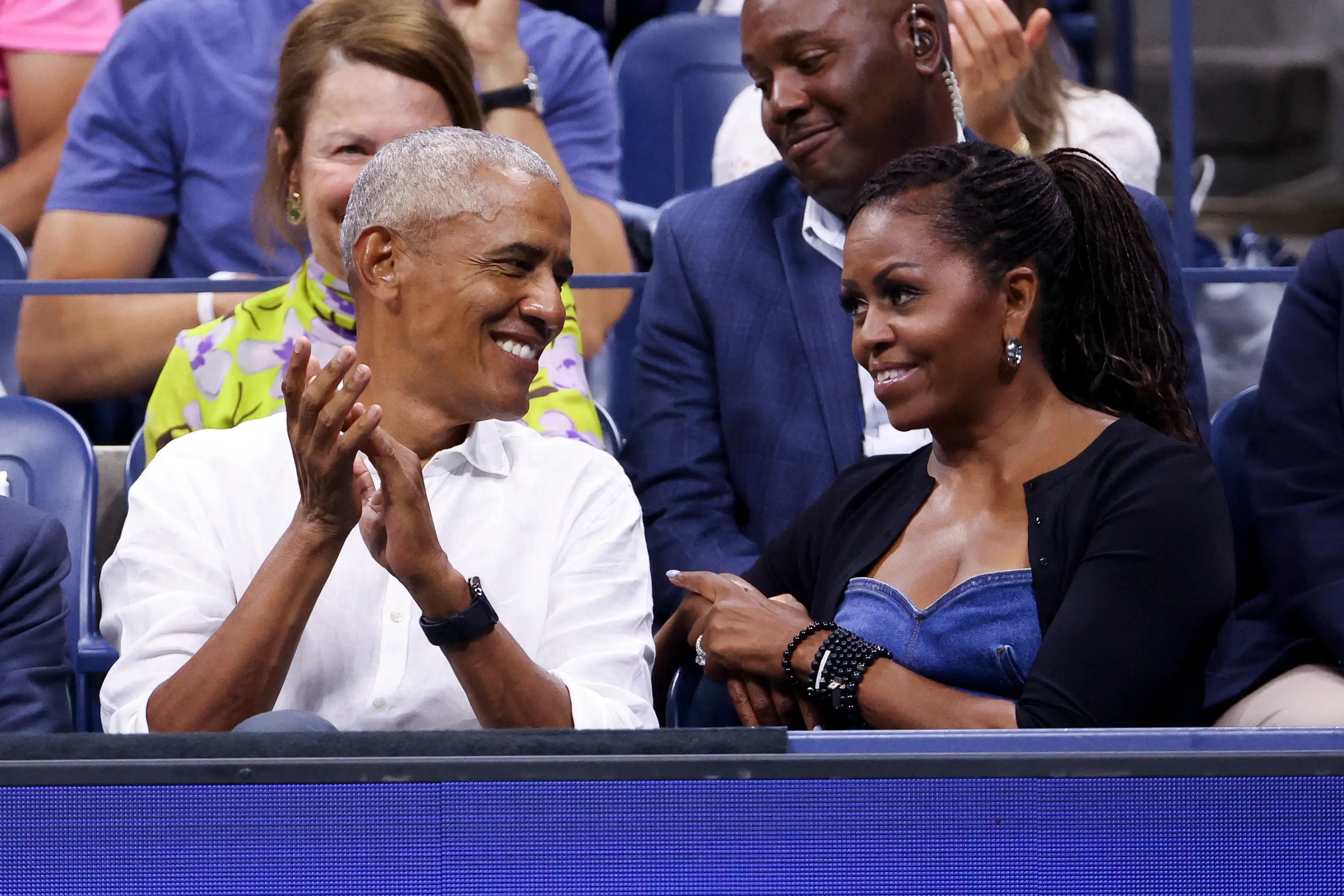 Michelle Obama said Barack had gotten better over the years (Jean Catuffe/GC Images)