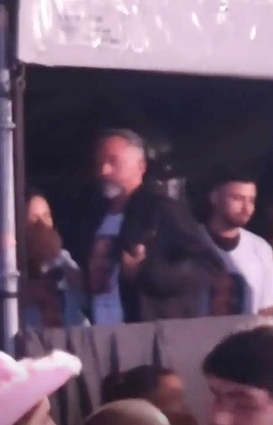 Ana Clara Benevides Machado's family in the crowd at the show.