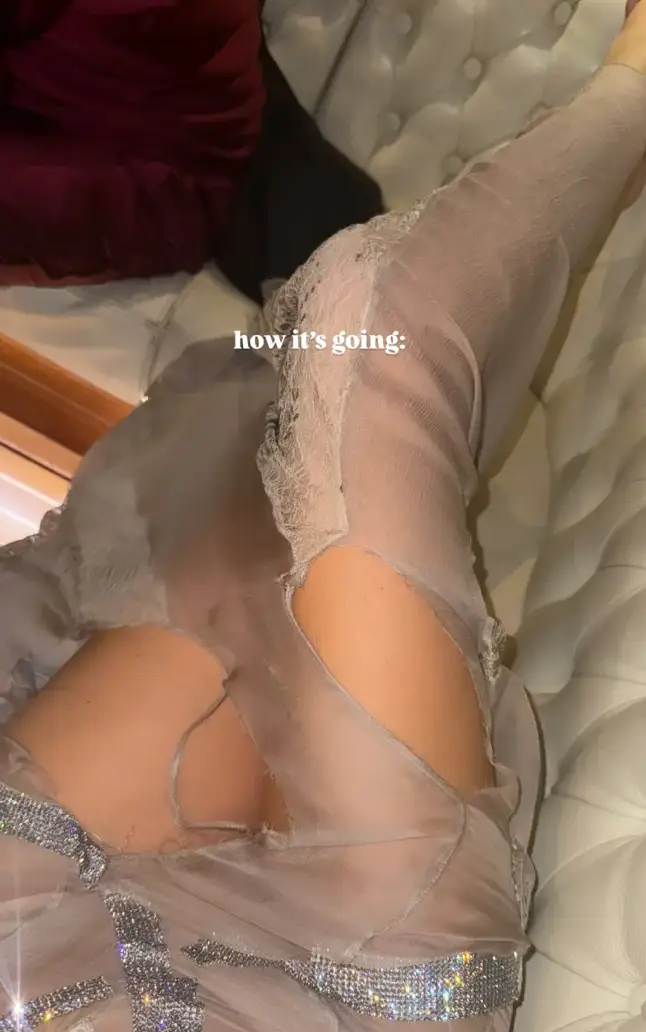 A massive tear later appeared (Instagram/@vittoria)