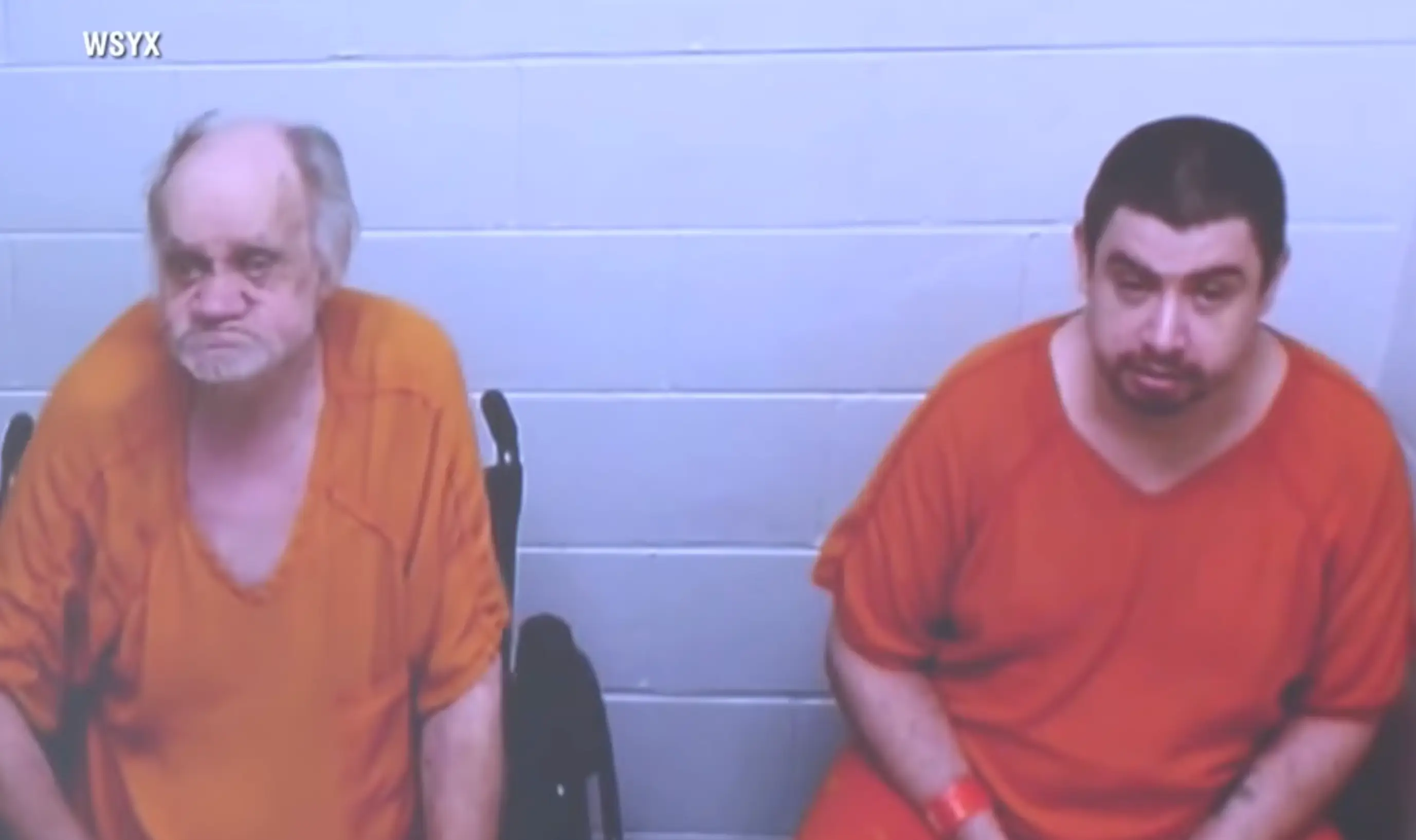 Gary Siders Jr and Gary Siders Sr have been arrested following the police raid. (ABC NEWS)