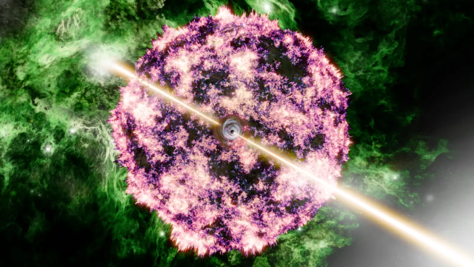 Illustration of supernova that lead to the BOAT. (Aaron M. Geller / Northwestern / CIERA / IT Research Computing and Data Services)