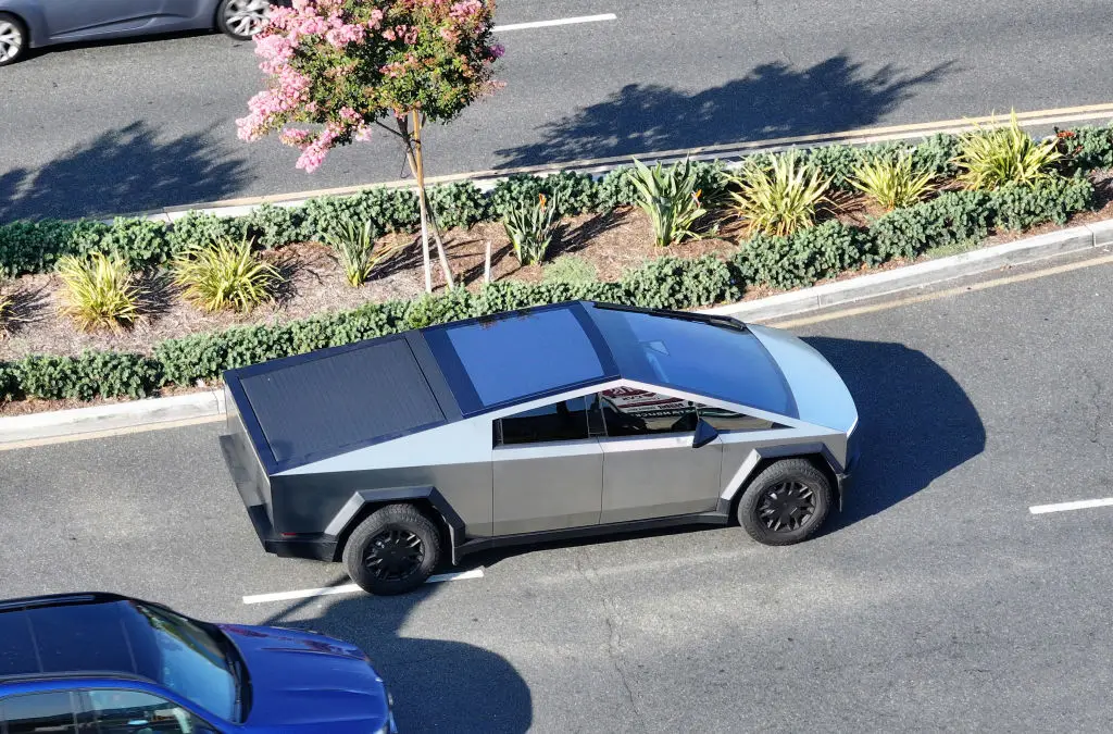 Cybertruck production has ramped up (Mario Tama/Getty Images)