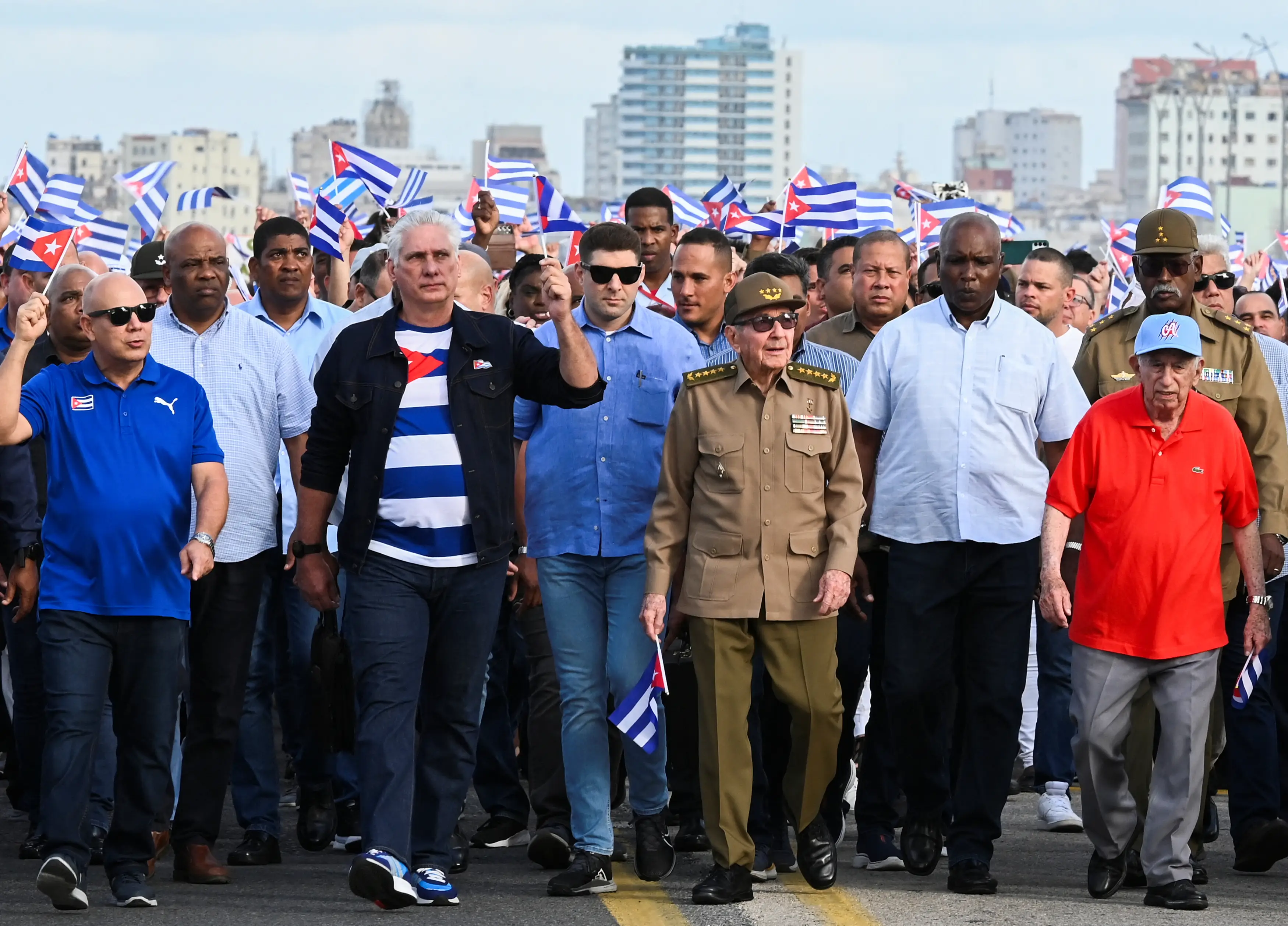 Cuba's president has led protests against America's gruelling blockade (YAMIL LAGE/AFP via Getty Images)