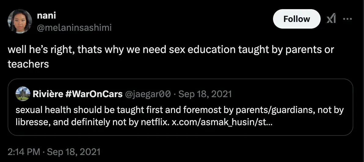 (Twitter/ @melaninsashimi) 