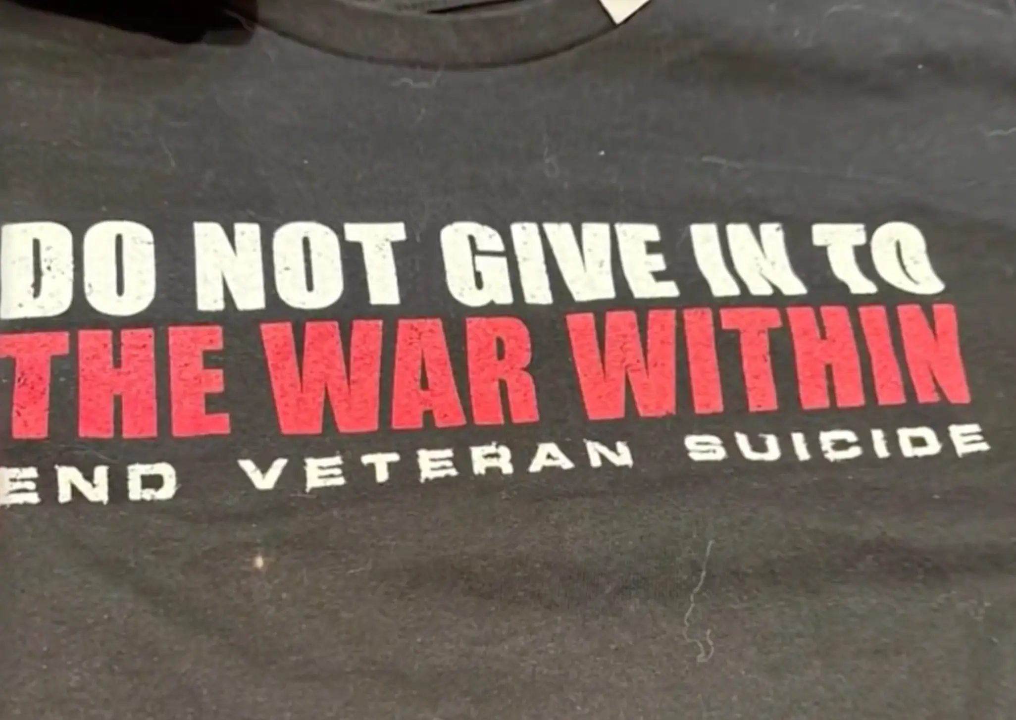 Banks' shirt held a powerful message about soldiers and suicide (NBC)