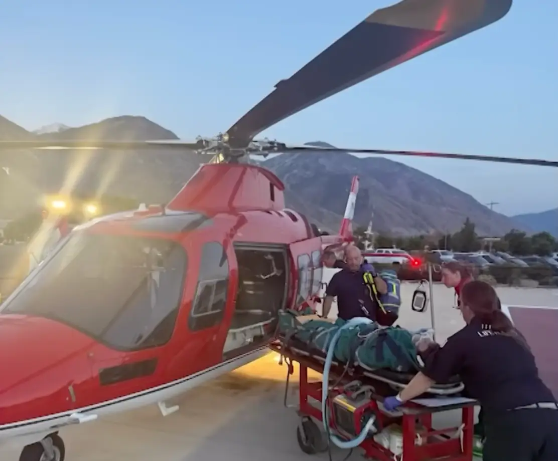 Levi was airlifted to the hospital after the trend went horribly wrong (KSL News Utah/YouTube)