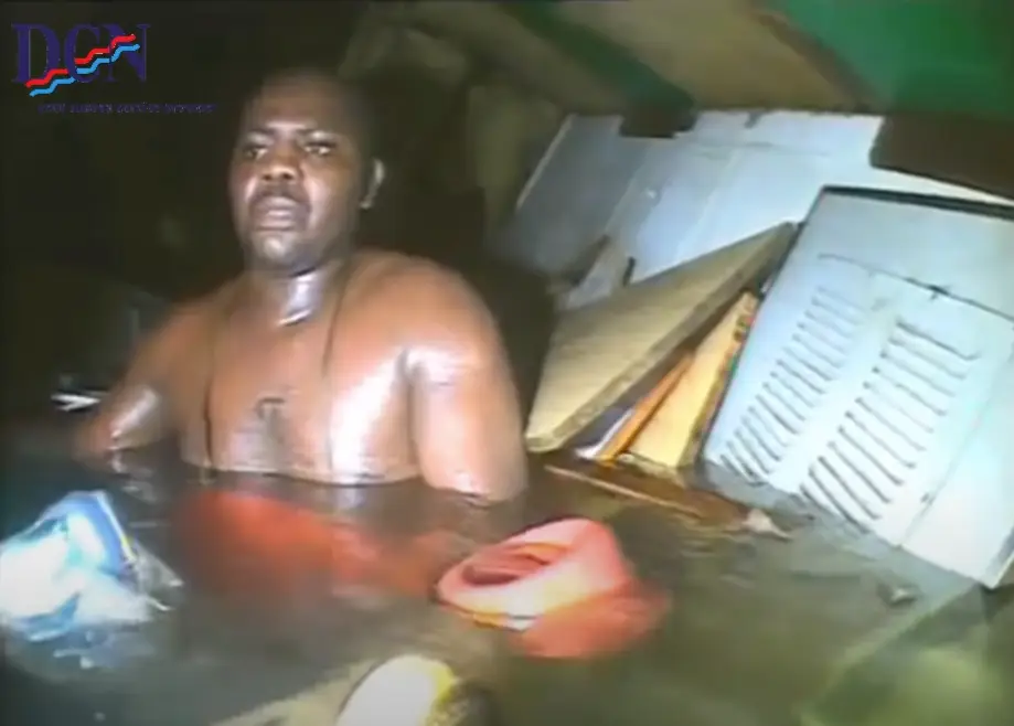 Harrison Okene spent 60 hours in the tiny air chamber (DNC Diving)