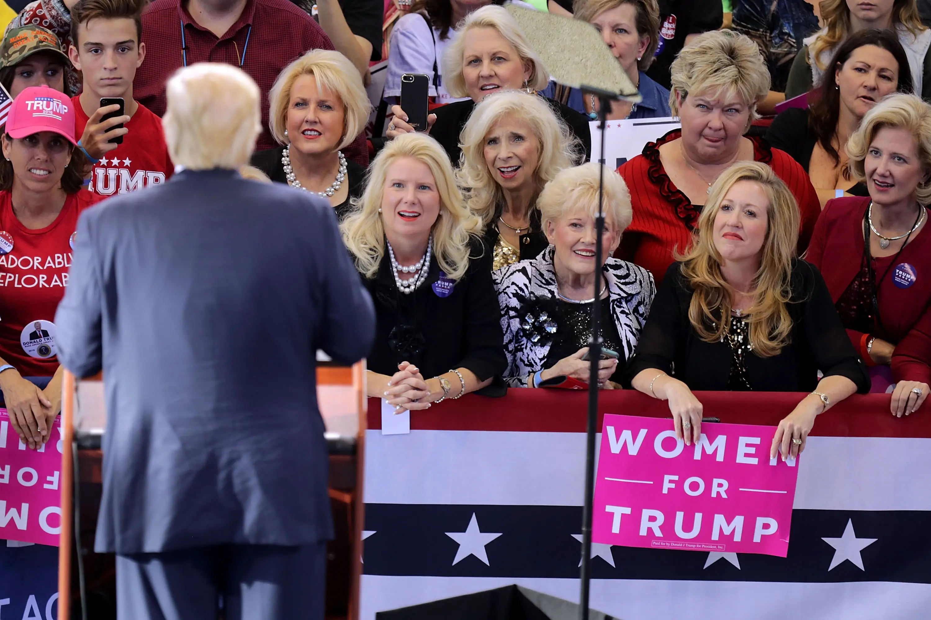 President Trump has lost the majority of the female voting demographic in each election, except for white women (Chip Somodevilla/Getty Images)