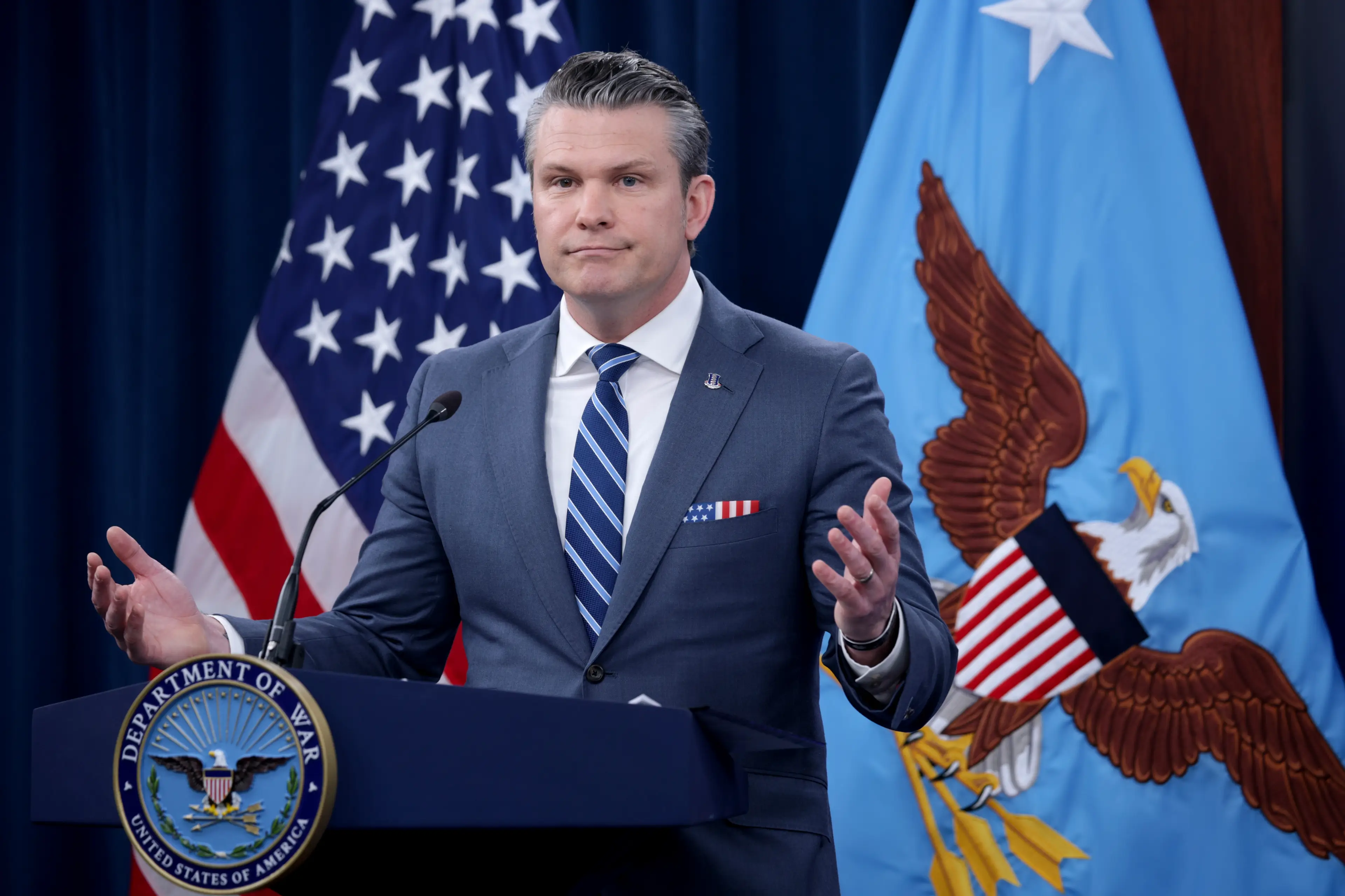 Pete Hegseth is seemingly a fan of Pulp Fiction (Alex Wong/Getty Images)