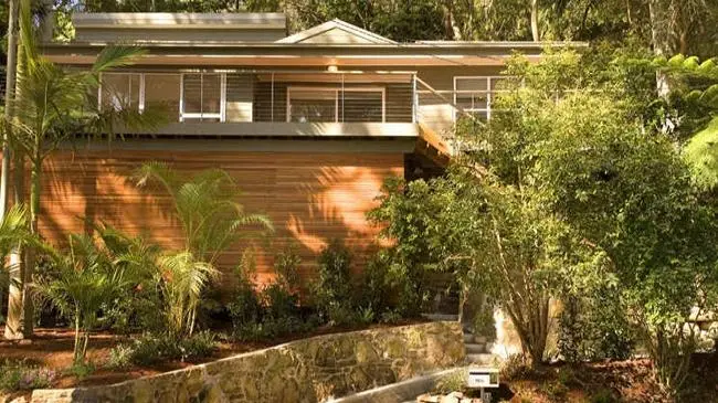 The property before the fire consumed it.