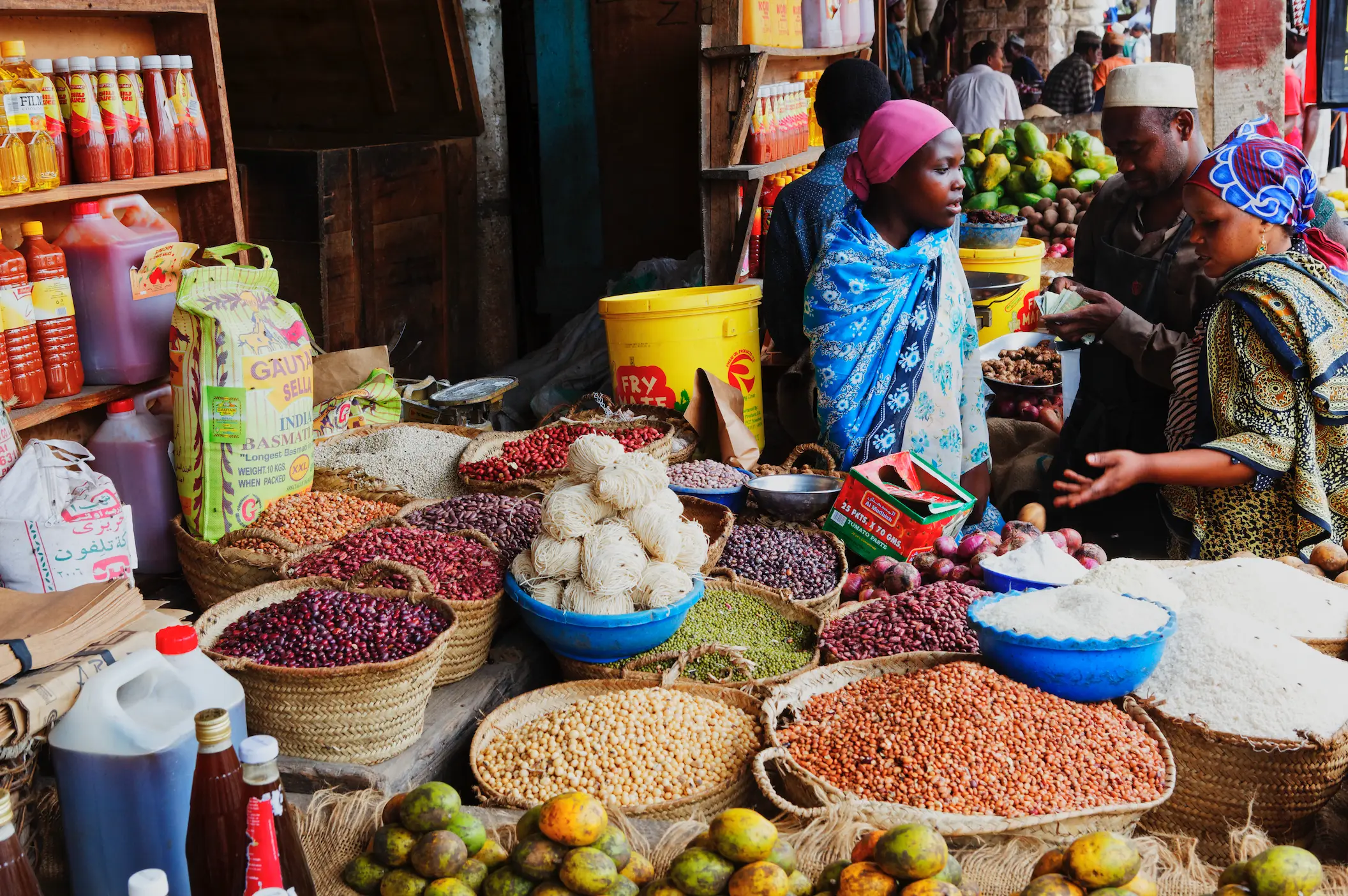 The Tanzanian diet consisted of many fruits and vegetables and less meat (Getty stock photo)