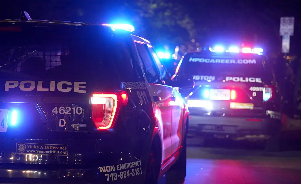 The shooting unfolded at around 9pm, as authorities rushed to the scene. (Sharon Steinmann/Houston Chronicle via Getty Images)