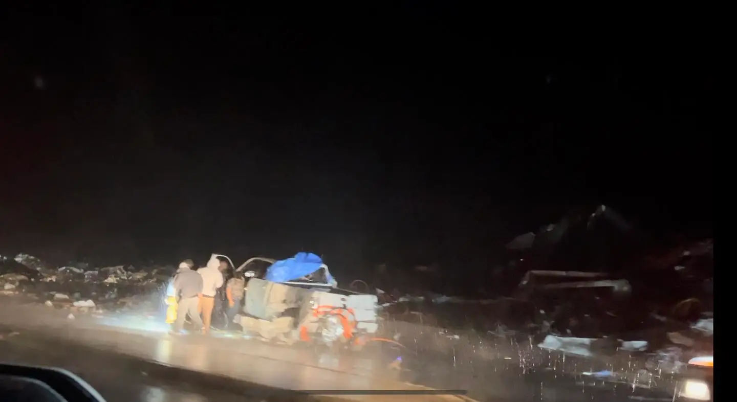 Locals have been asked to remain indoors where possible.