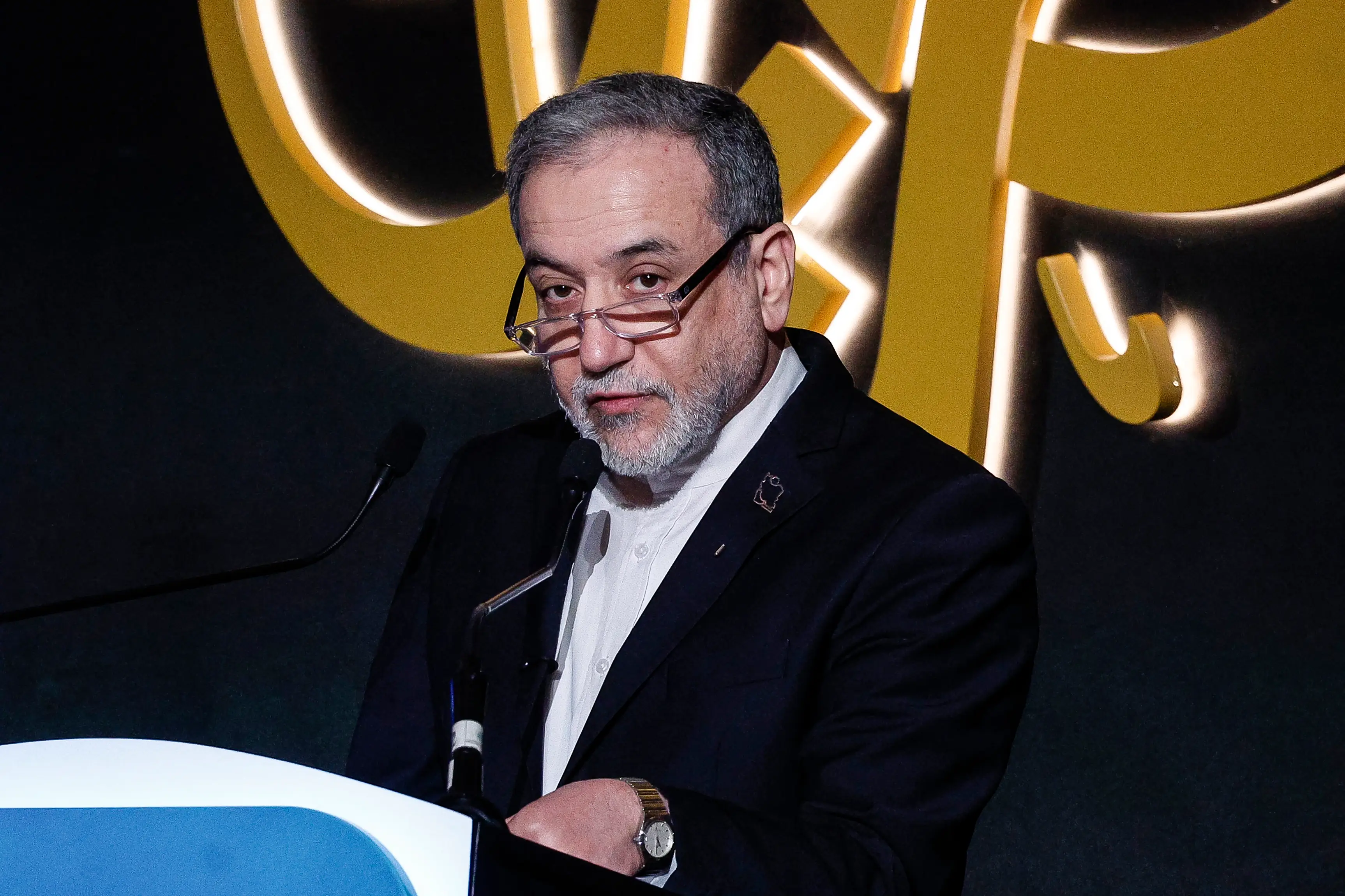 Iran's Foreign Minister Abbas Araghchi (Karim JAAFAR/AFP via Getty Images)