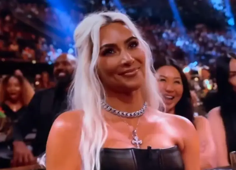 Kim Kardashian did not look amused. (Netflix)