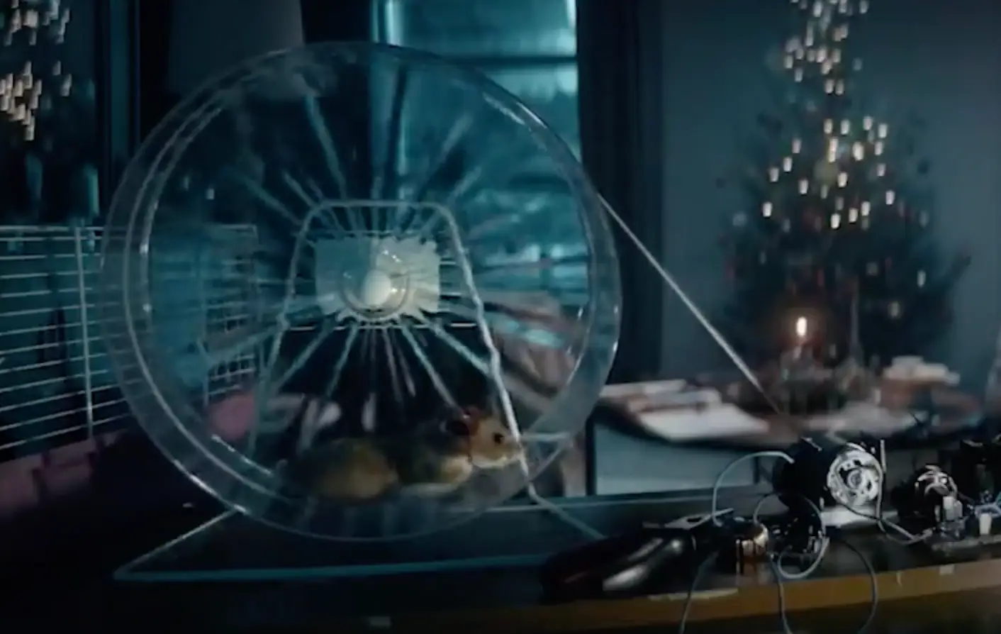 The advert shows Christmas over three years.