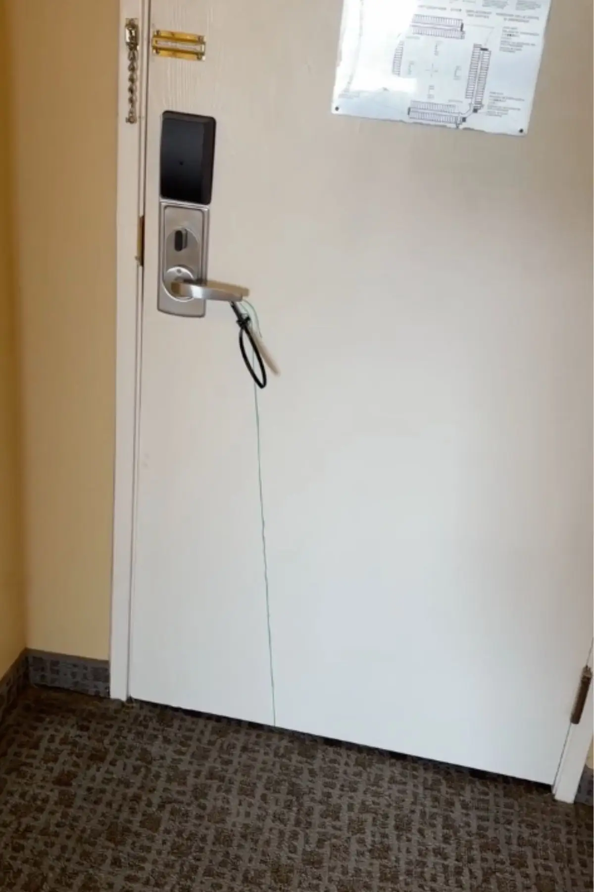 Magnets, string and cable ties were utilised. (Facebook/RyanTricksTV