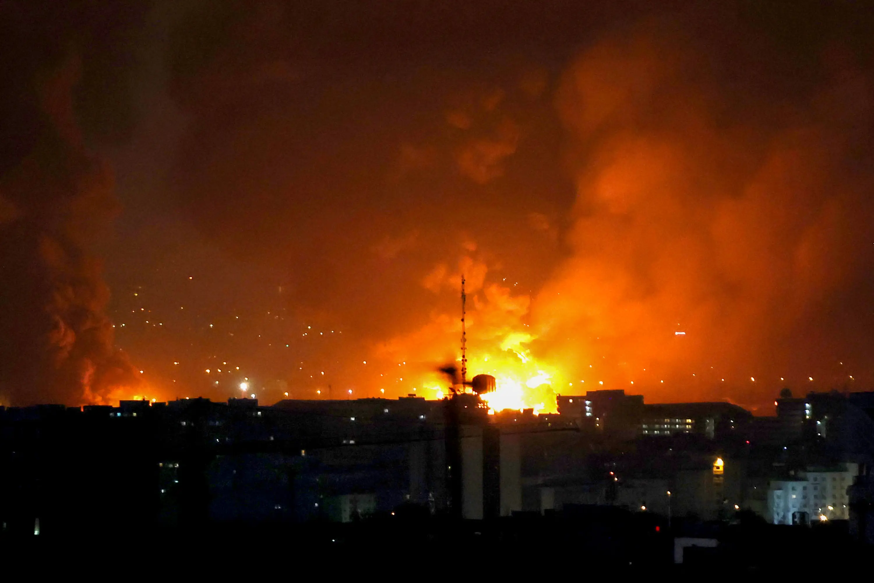 The US-Israeli bombing campaign over Iran has intensified over the past seven days (ATTA KENARE/AFP via Getty Images)