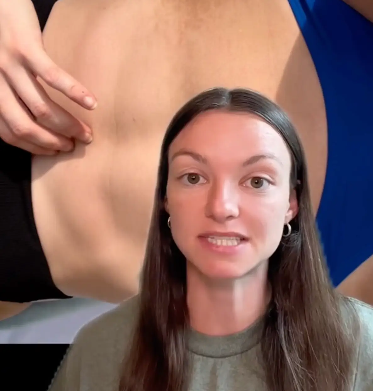 Megan Johnson took four years to get to the bottom of her swollen stomach (TikTok/@megan_the_trainer_)