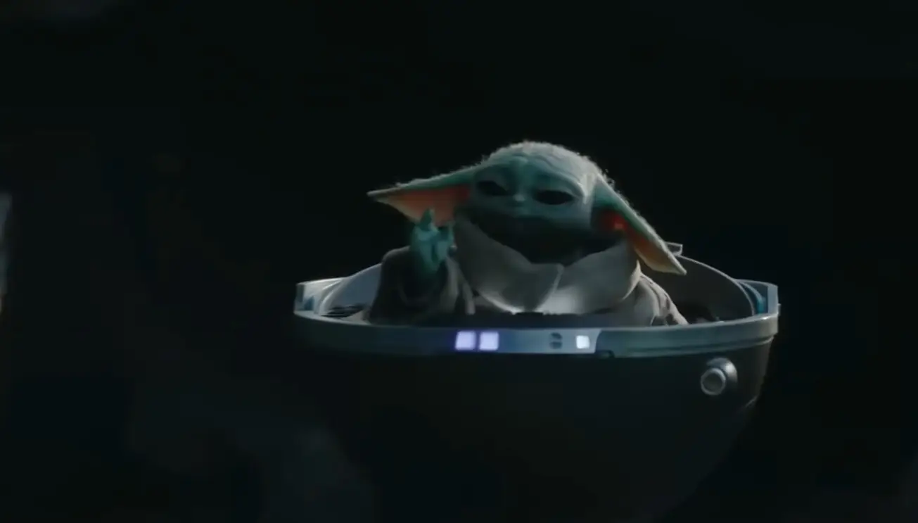 Little Grogu is really coming along with his force powers.