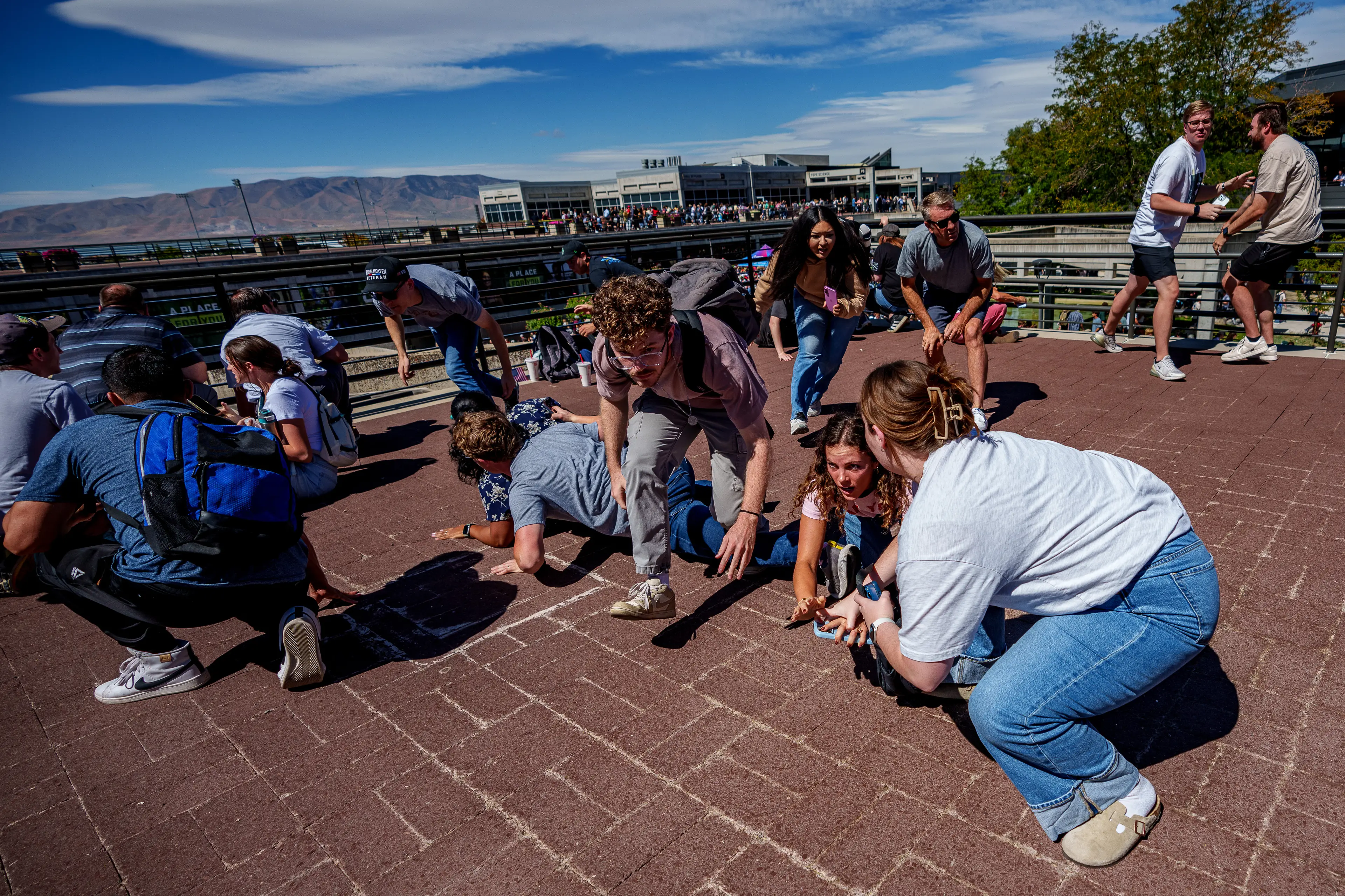 Kirk was hosting a debate in Utah (Trent Nelson/The Salt Lake Tribune/Getty Images)