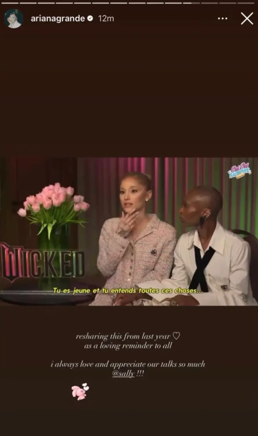 Grande reposted an old interview on Instagram over the weekend (Instagram/@arianagrande)