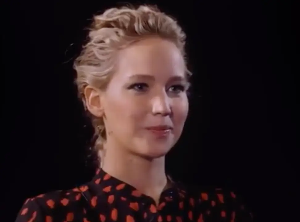 Lawrence did her best to keep a straight face. (BBC Radio 1)