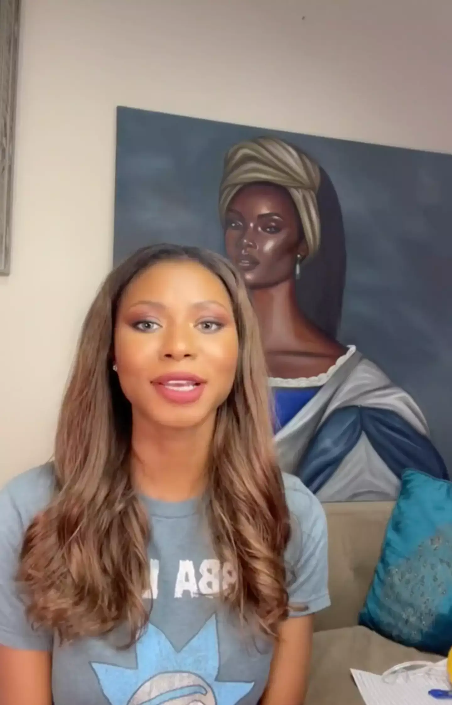 The TikToker explained how we might have already lived through the apocalypse. (TikTok/@joli.artist)