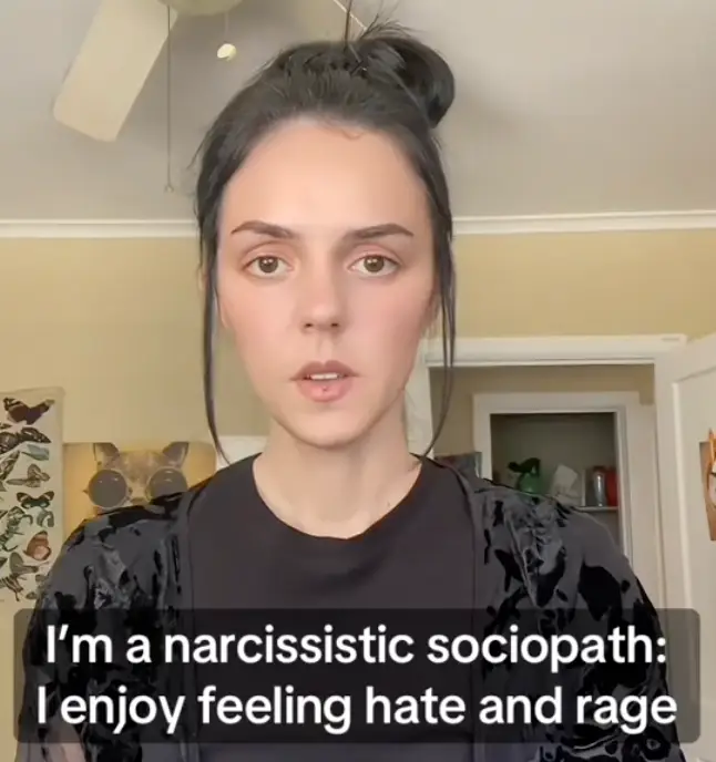 A TikToker is raising awareness of being 'a narcissistic sociopath' (TikTok/ @dammitdelta)