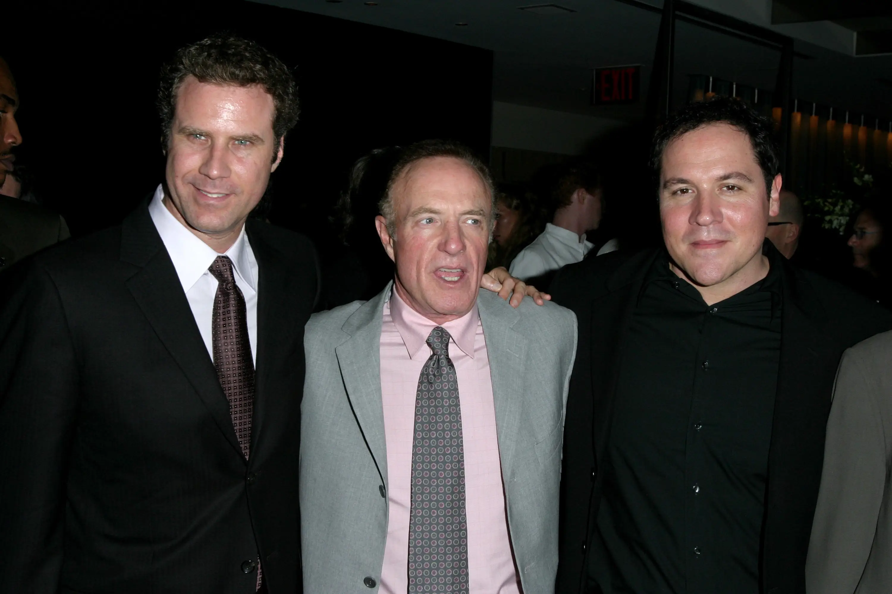 Will Ferrell with 'Elf' costar James Caan and director Jon Favreau (James Devaney/WireImage/Getty)