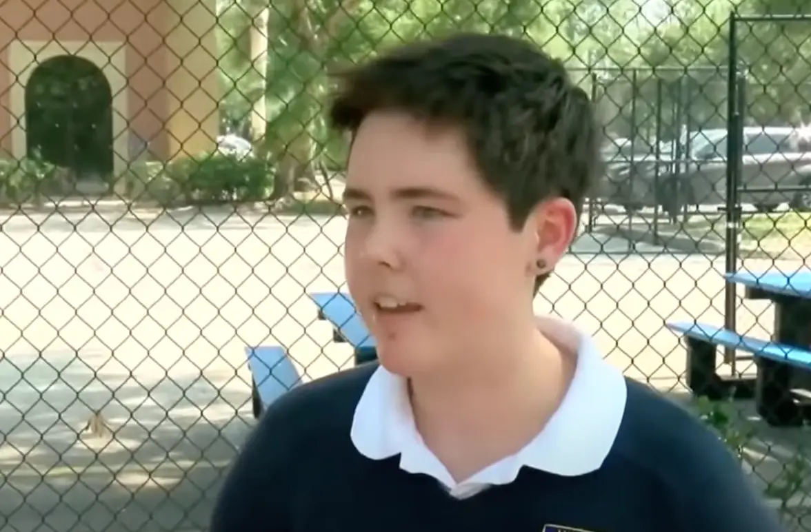 Sophie Savidge, a junior at Mason Classical Academy was denied entry for what she was wearing. (NBC News)