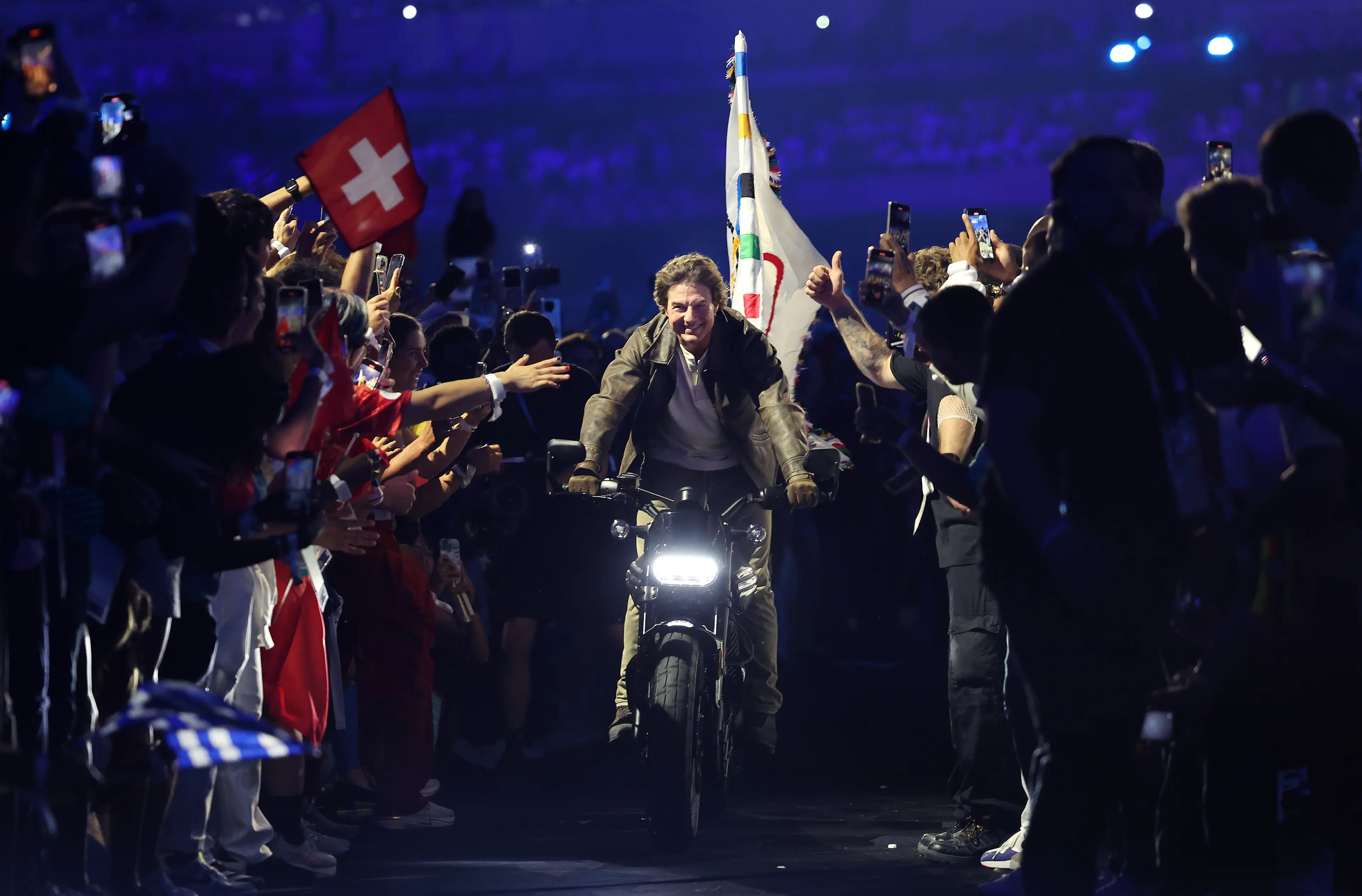 The actor was part of the Olympic handover to Los Angeles. (Jamie Squire/Getty Images)