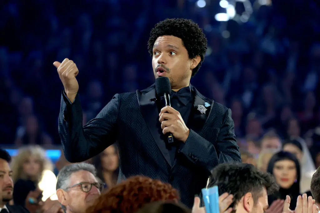 Trevor Noah made the alleged offensive gag during his opening monologue at the 2025 Grammy Awards (Kevin Mazur/Getty Images for The Recording Academy)