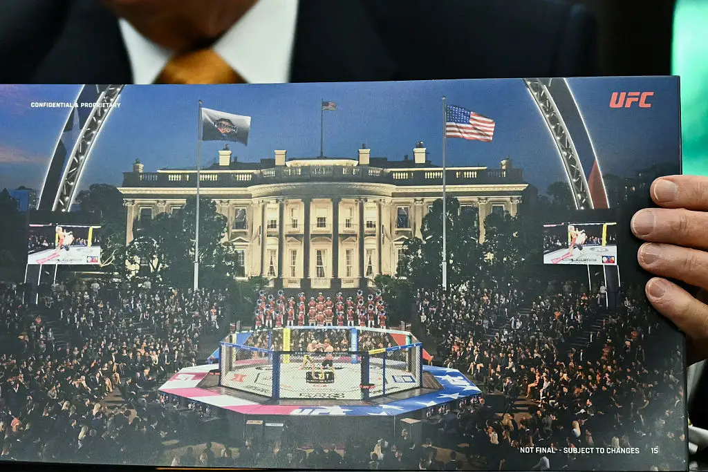Reports suggest that around $60 million has already been spent bringing the event to life. (Photo by Kent NISHIMURA / AFP via Getty Images)