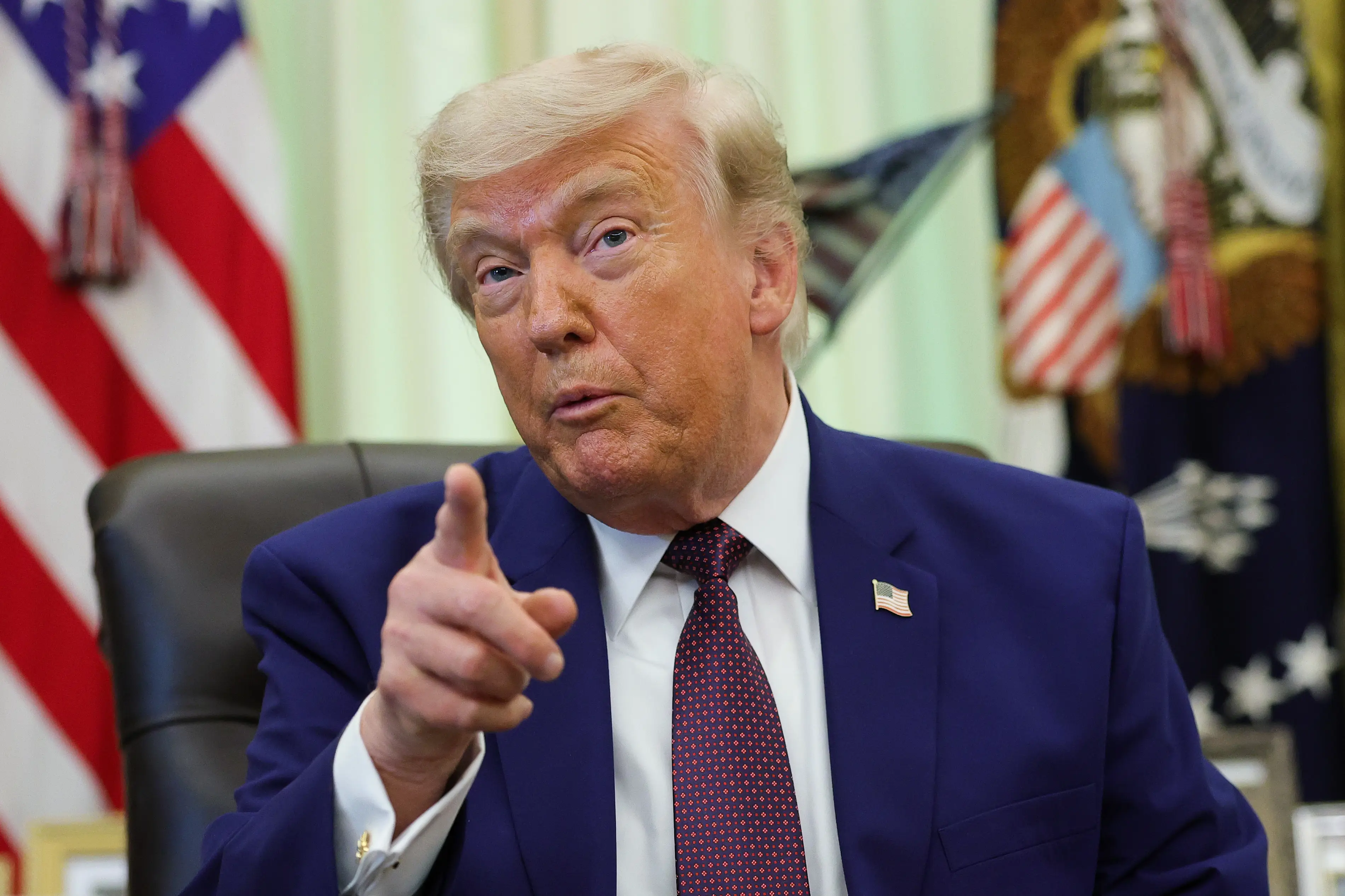 Trump suggested fans should be content to watch the game at home (Kevin Dietsch/Getty Images)