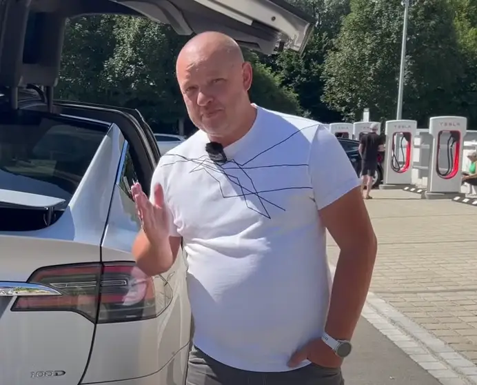 Christian was more than a little happy with his 'baby' (Out of Spec Review/YouTube)