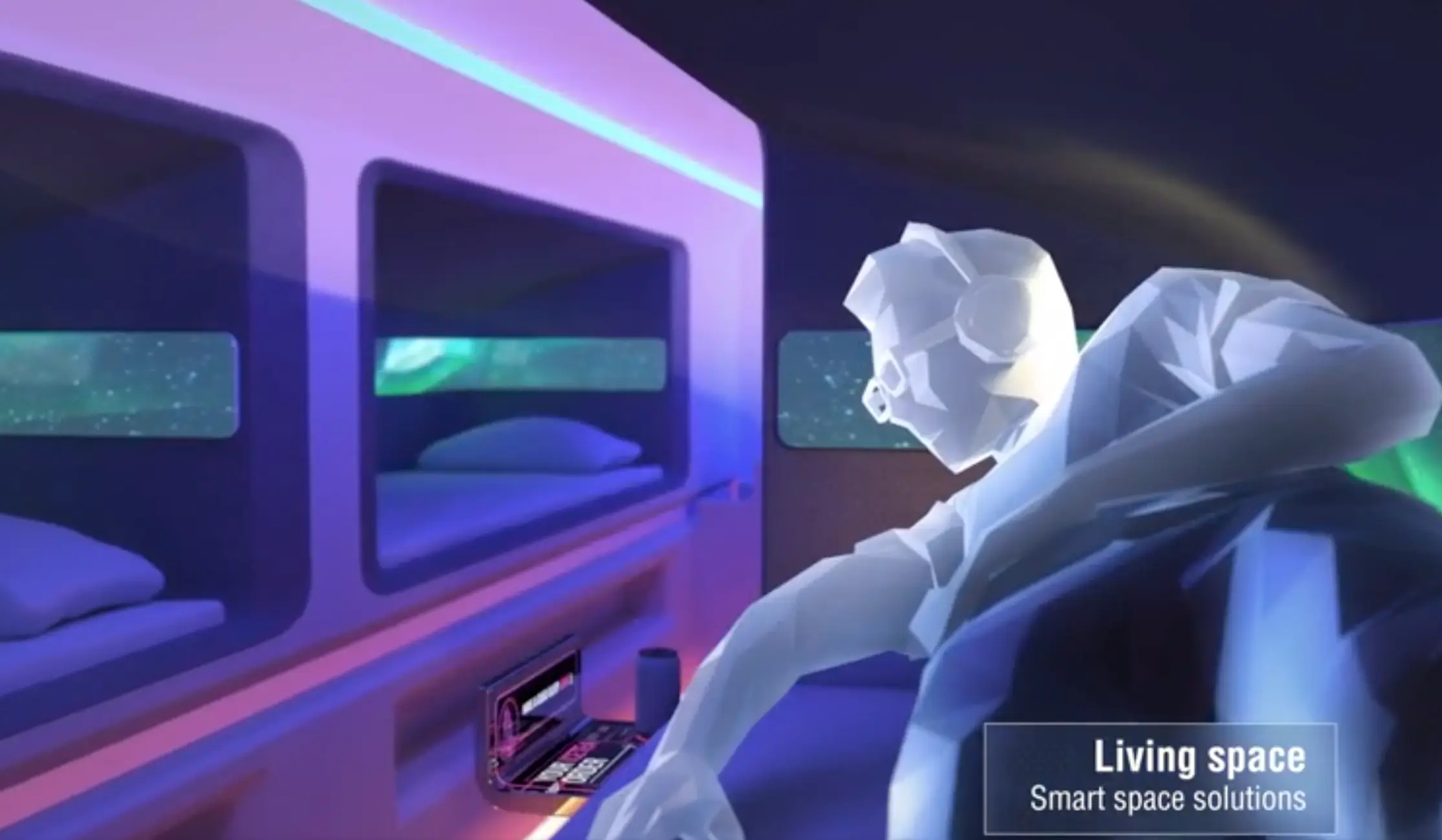 Sleep pods are now part of the traveling experience - no more jetlag (Airbus)