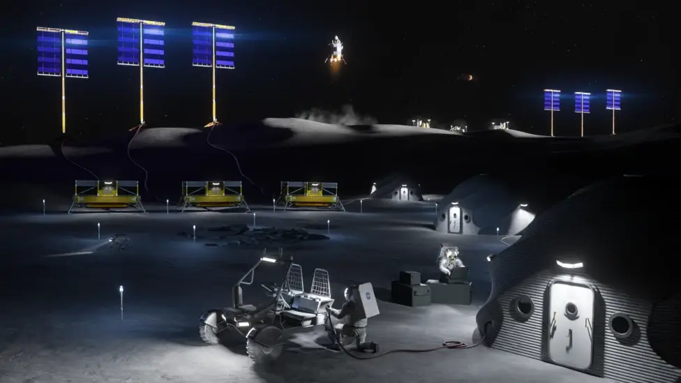 NASA are planning to build the Moon Base across three missions (NASA)