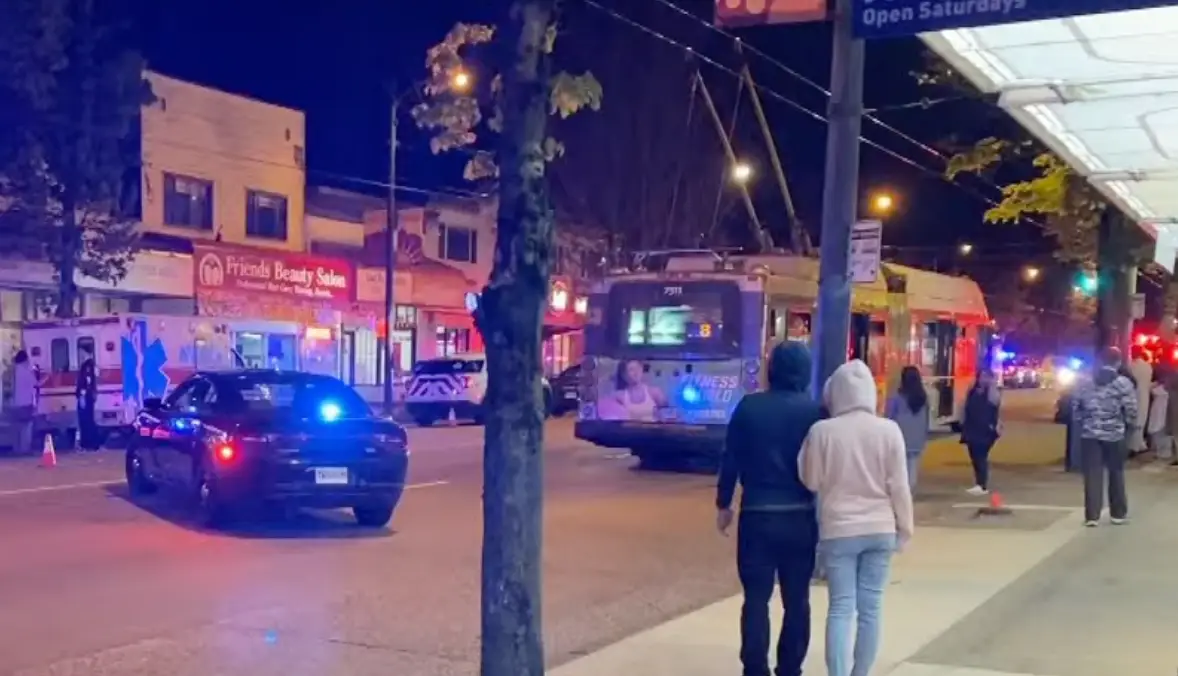 A 30-year-old man was arrested at the scene (CBC News)