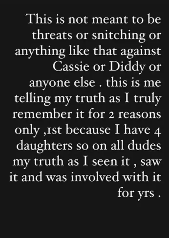 He posted a message to his Instagram story.