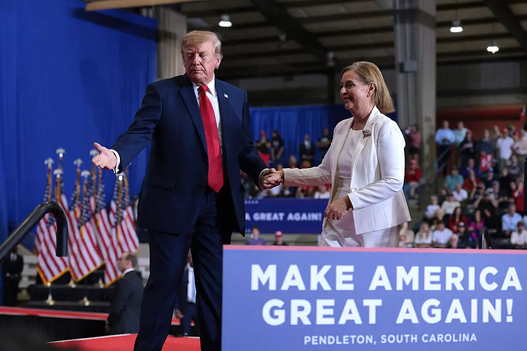 Donald Trump held a rally in South Carolina on Wednesday night to support Darline Graham's Senate campaign. (Photo by Anna Moneymaker/Getty Images)