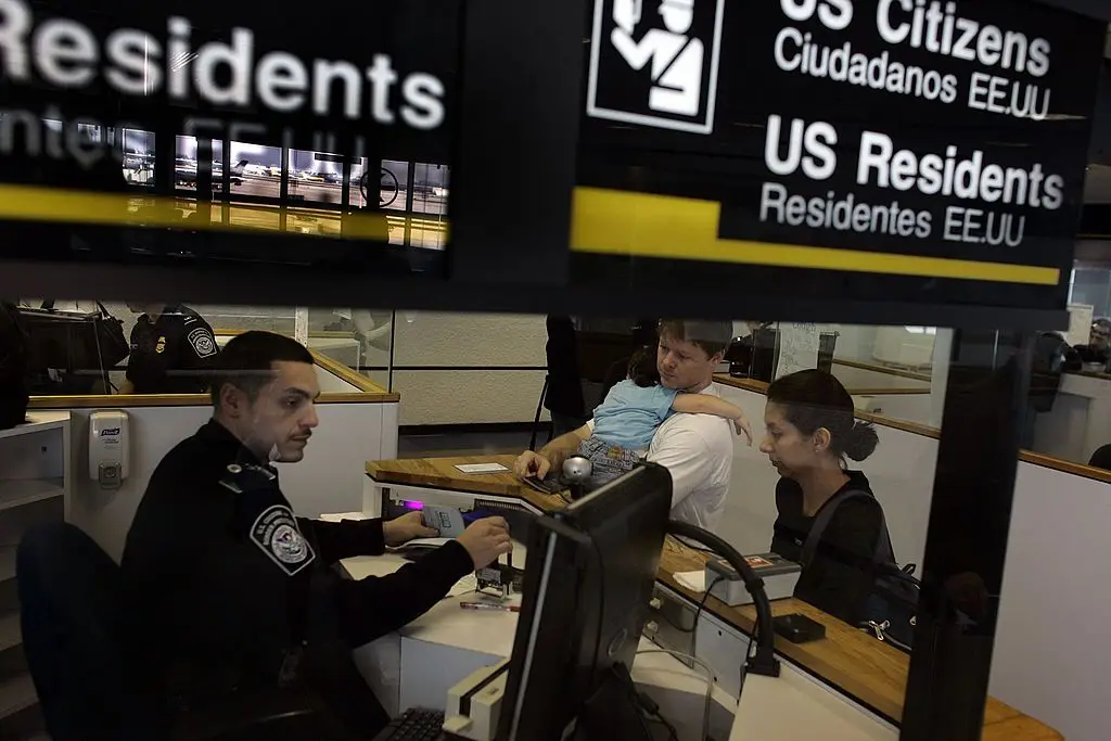 The new rule is aimed at non-citizens entering and exiting the US (Joe Raedle/Getty Images)