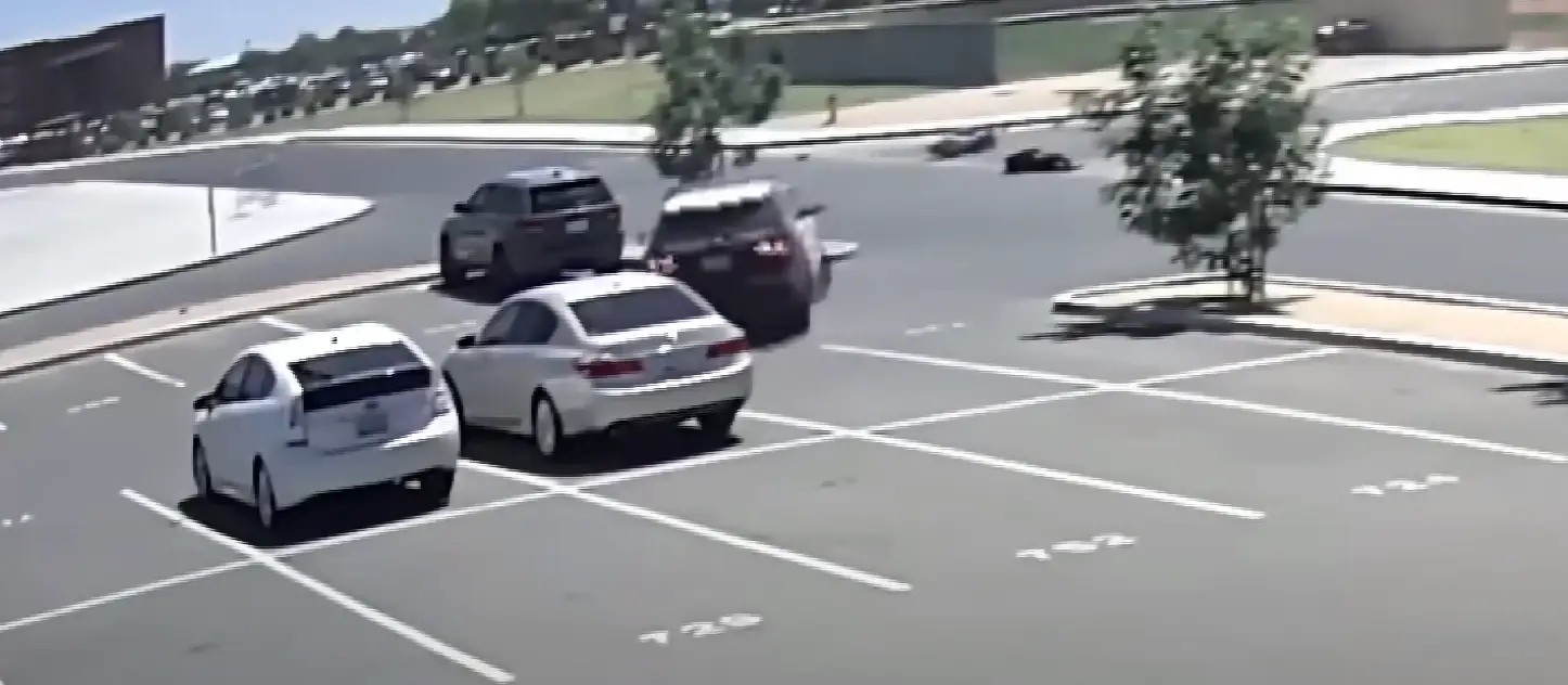 The promposal ended in a crash.