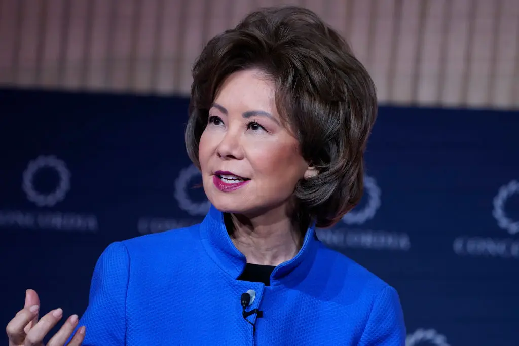 Chao has sine returned to the United States after going on a trip to China (Photo by John Lamparski/Getty Images for Concordia Summit)