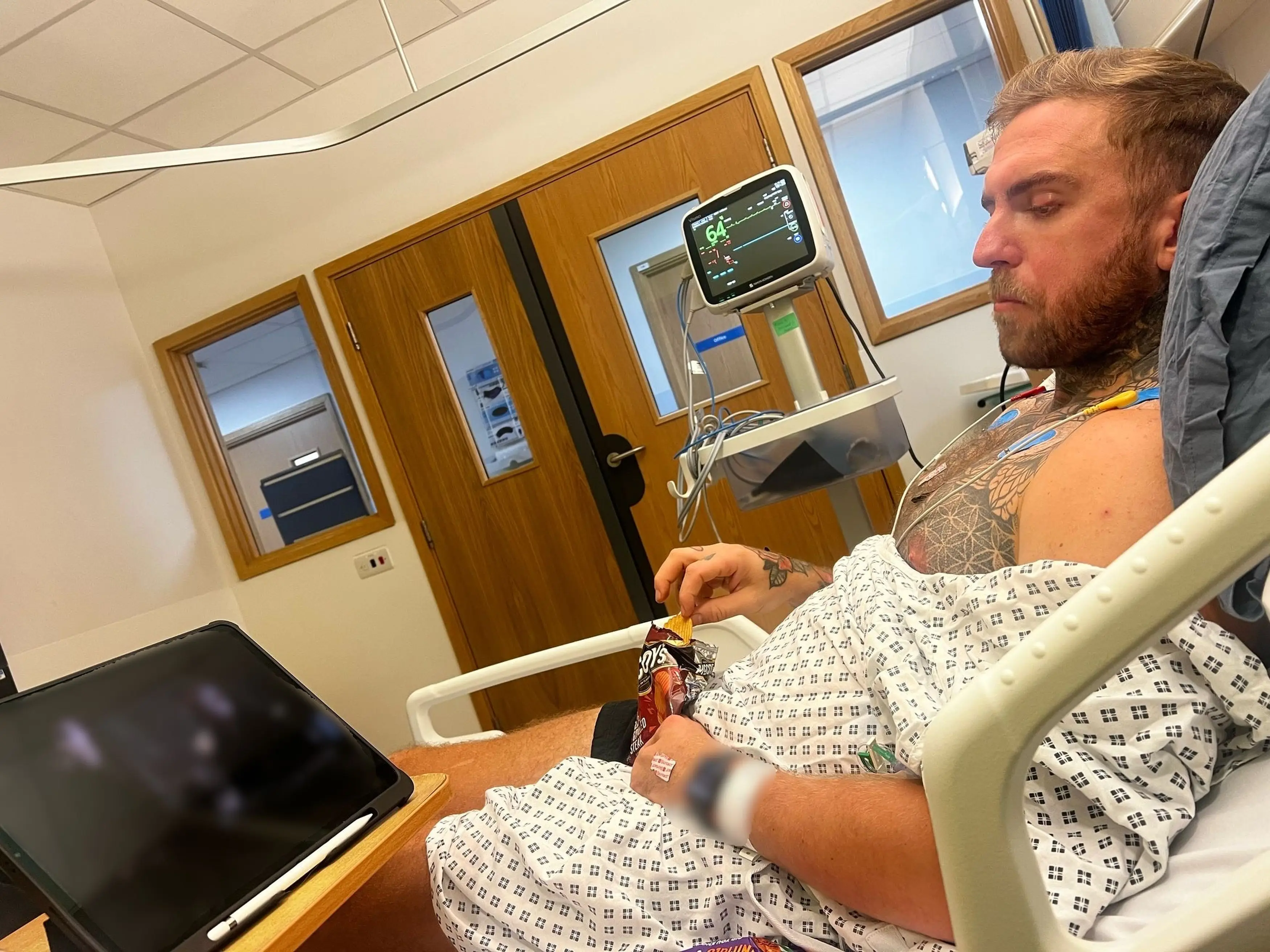 The chef claimed doctors told him his symptoms were likely down to wedding stress (Kennedy News and Media)