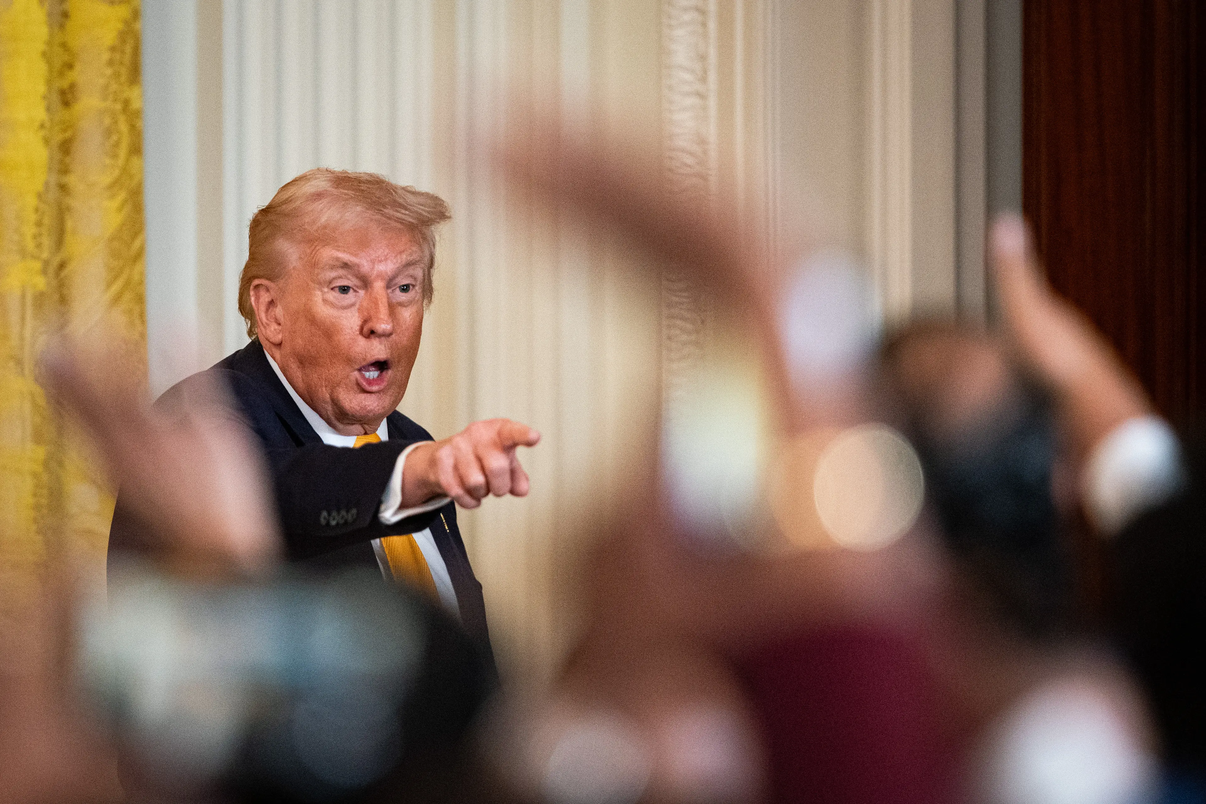 Trump has not indicated whether he has made a decision on strikes in Iran (Al Drago/Bloomberg via Getty Images)